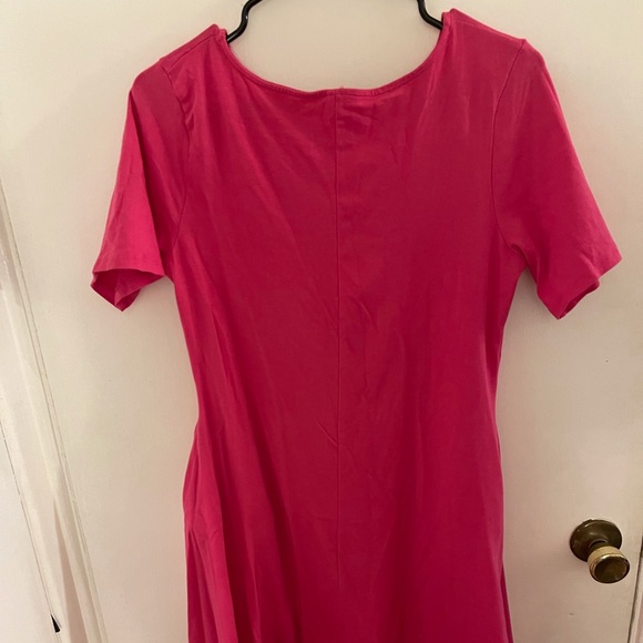 Pink T Shirt Dress with pockets- size M - Picture 5 of 6